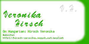 veronika hirsch business card